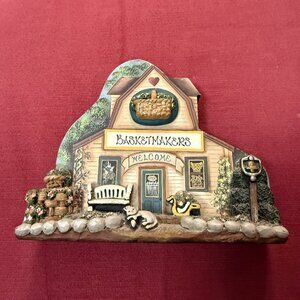 3D Country Lane Wooden "Basketmakers" Building - Brandywine Collectibles 1990's